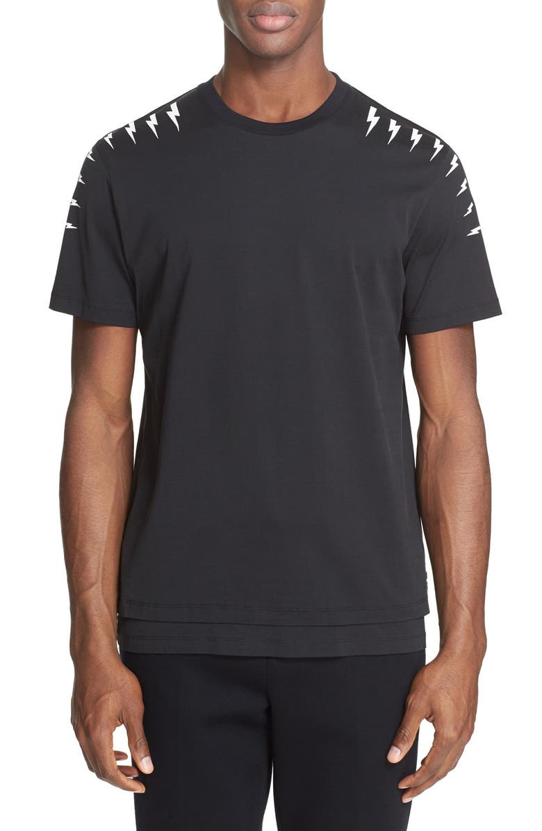 Neil Barrett Thunderbolt Shoulder T-Shirt | Nordstrom
