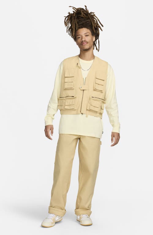 Shop Nike Life Utility Vest In Sesame/sesame