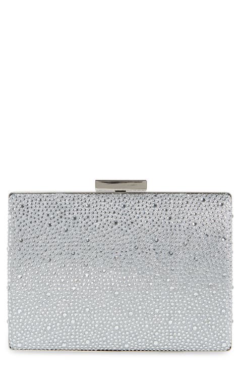 allbrand365 designer Womens Elongated Glitter Clutch Size One Size Color  Silver