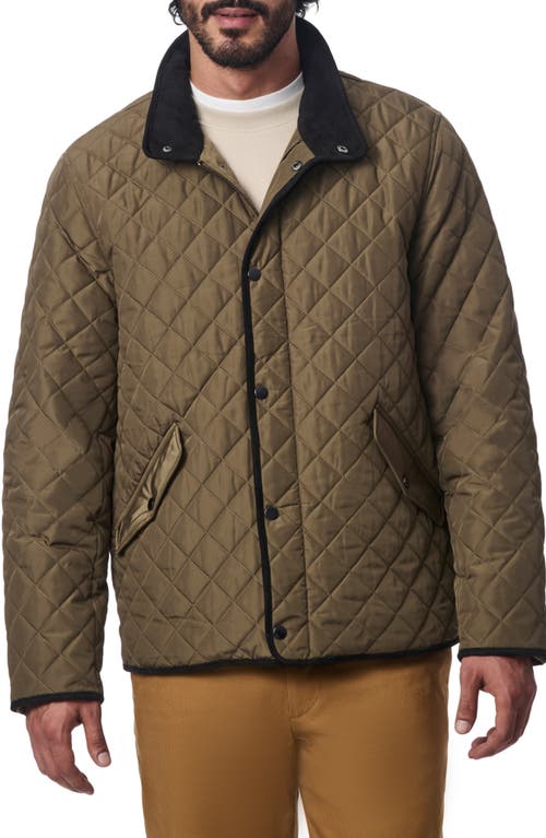 Shop Bernardo Smart Leisure Quilted Barn Jacket In Olive