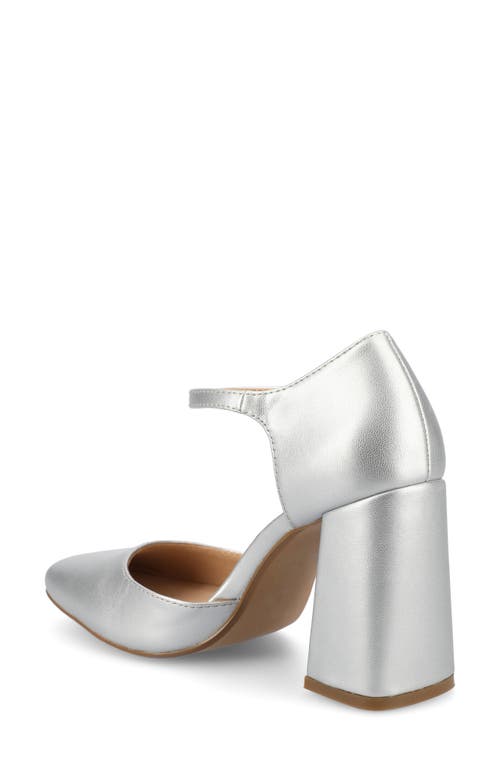 Shop Journee Collection Hesster Mary Jane Pump In Silver