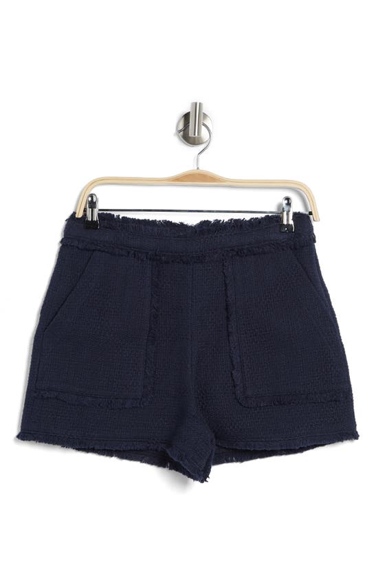 Cinq À Sept Allen Fringe Shorts In Navy