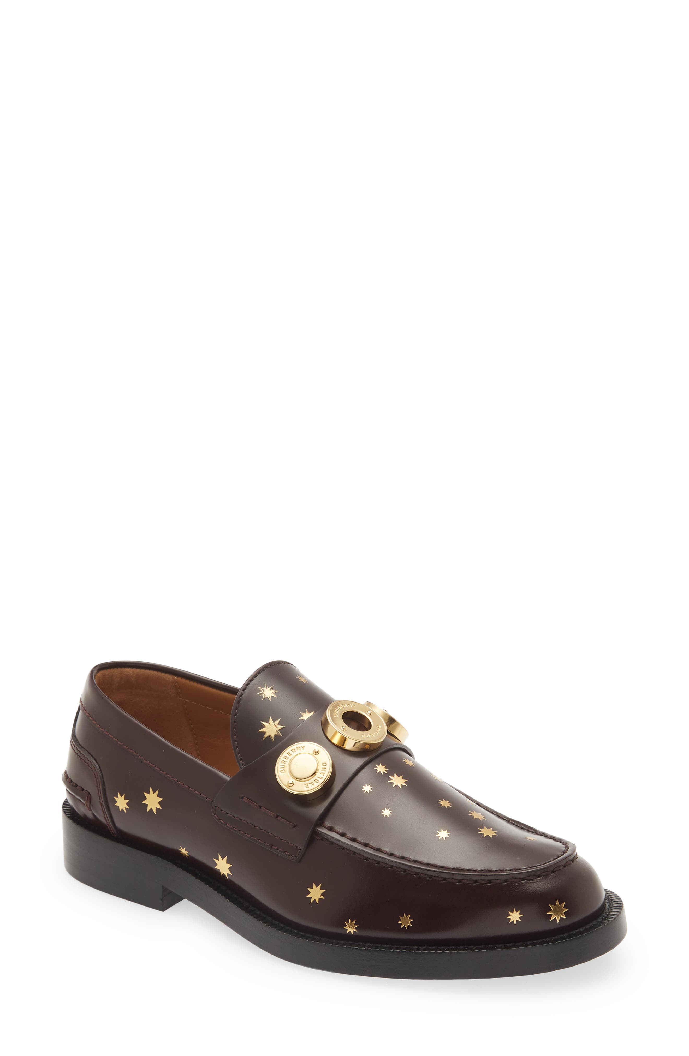 burberry print loafers