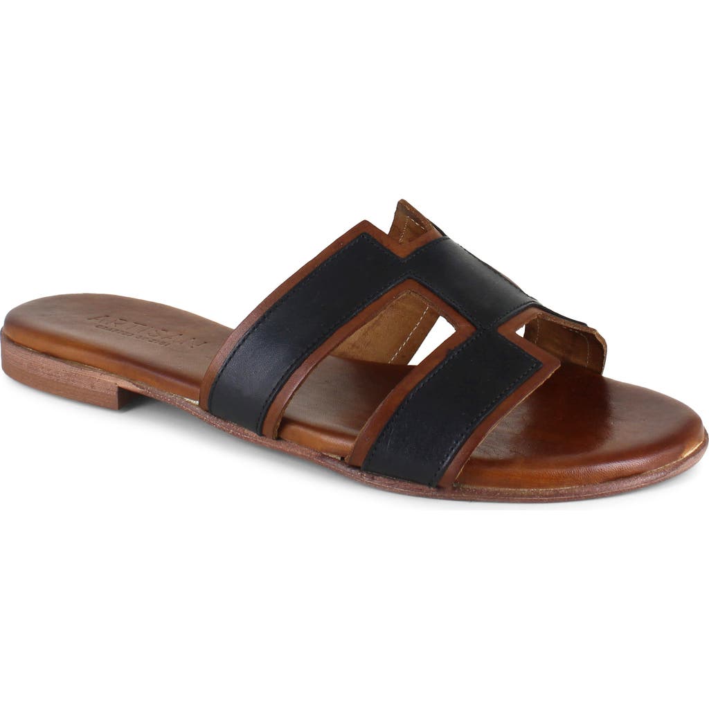 Artisan Crafted By Zigi Alitza Leather Sandal In Black