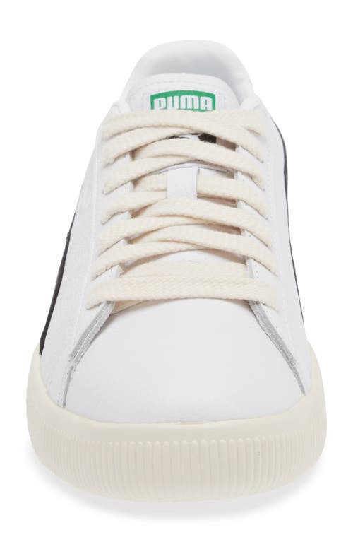 Shop Puma 'clyde' Sneaker In  White- Black-ivory