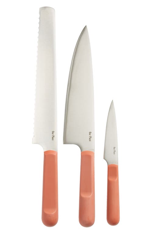 Our Place 3-Piece Kitchen Knife Set in Spice at Nordstrom