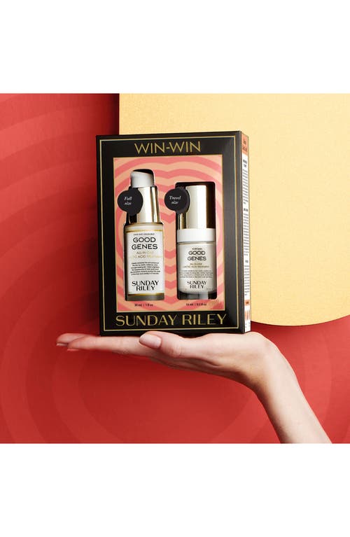 Shop Sunday Riley Win-win Good Genes Serum Set $128 Value In No Color