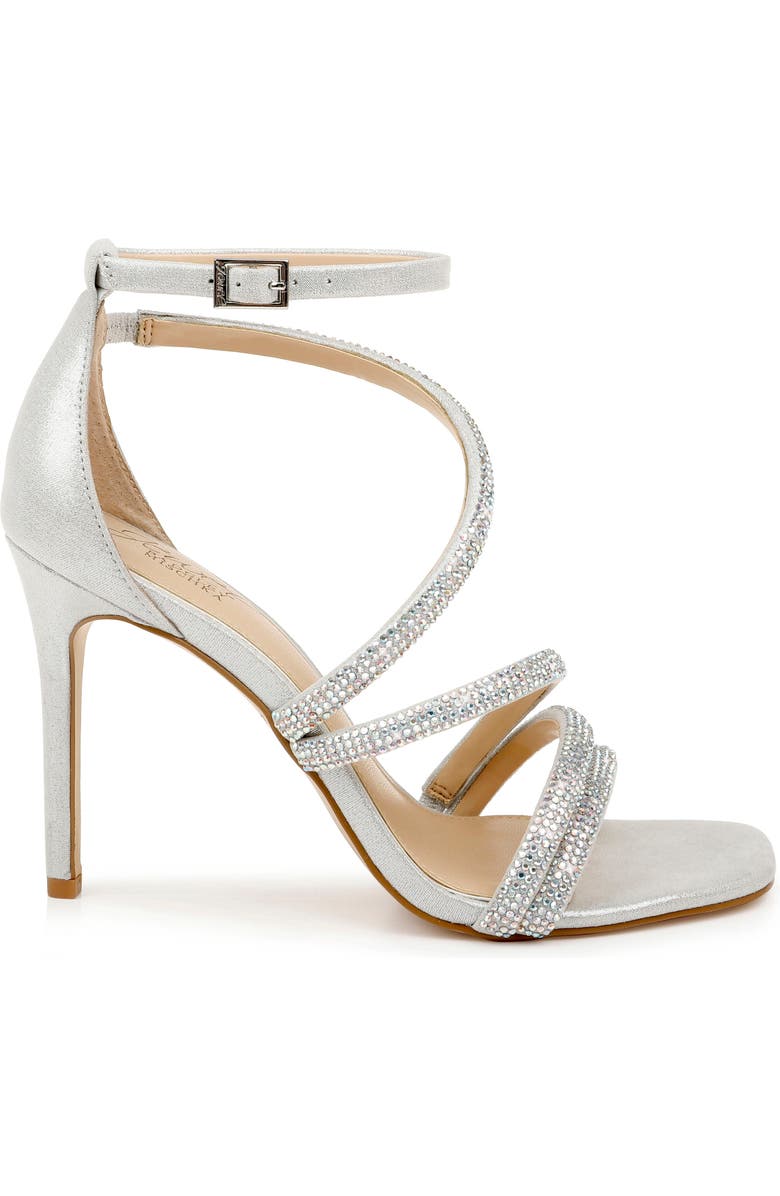 Jewel Badgley Mischka Nikkol Crystal Embellished Sandal, Alternate, color, 