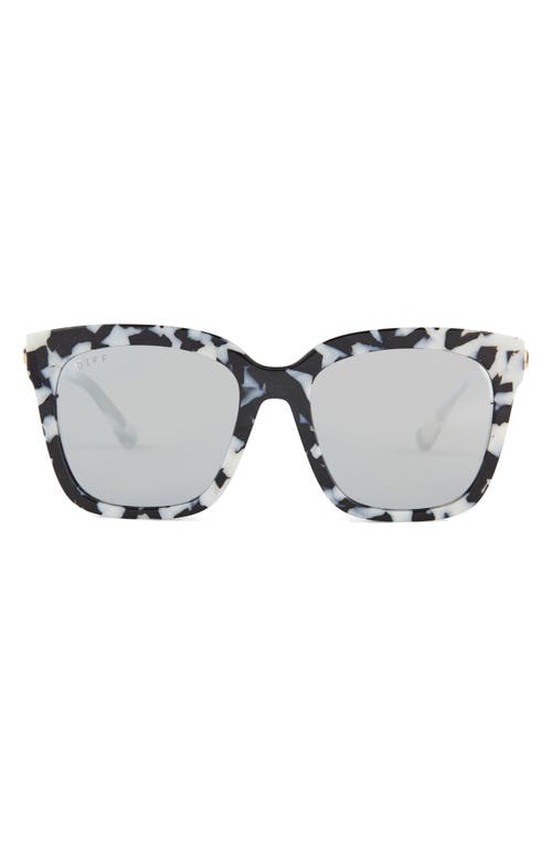 DIFF Bella 54mm Polarized Square Sunglasses in Rich Hide