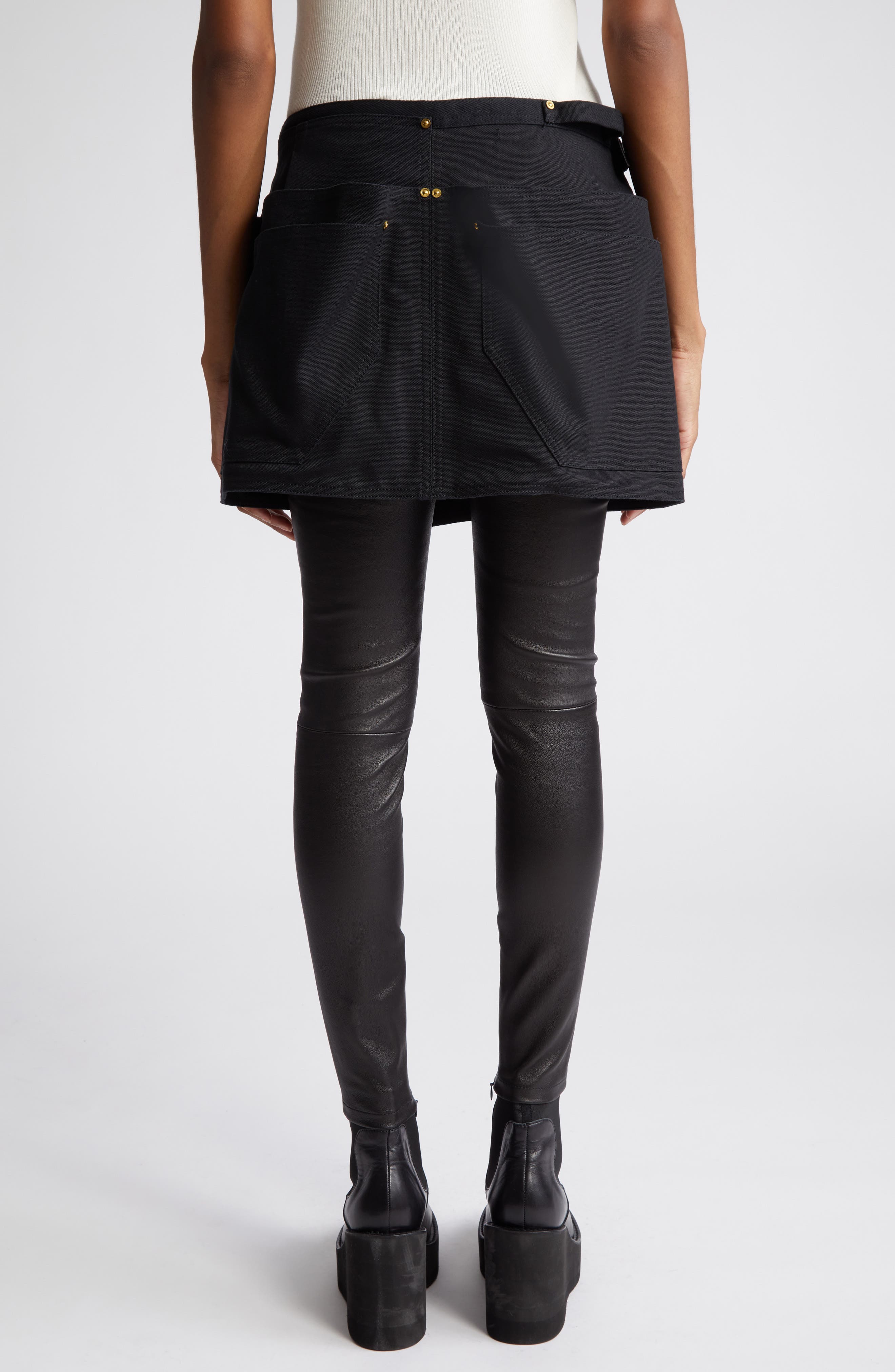 Sacai Carhartt WIP Apron Wrap Miniskirt in Beige | Smart Closet