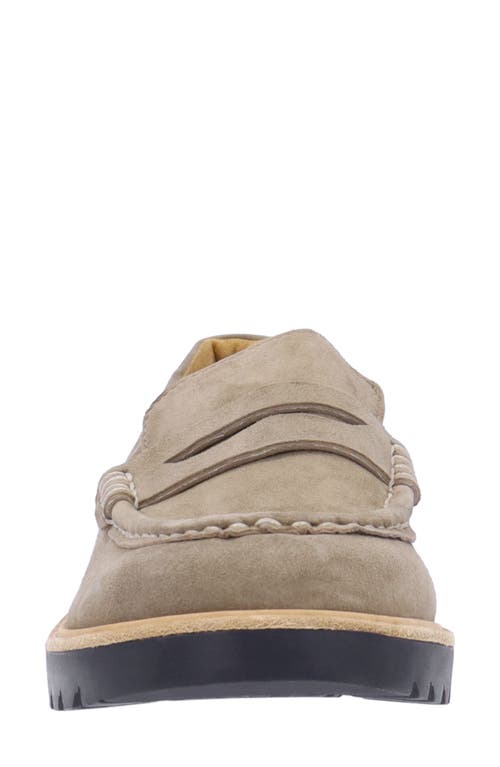 L'amour Des Pieds Yolandi Penny Loafer In Dark Taupe