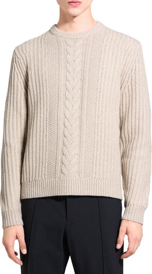 Lucky Brand Men's Crew Neck Pullover Cross Marl Stitch Sweater