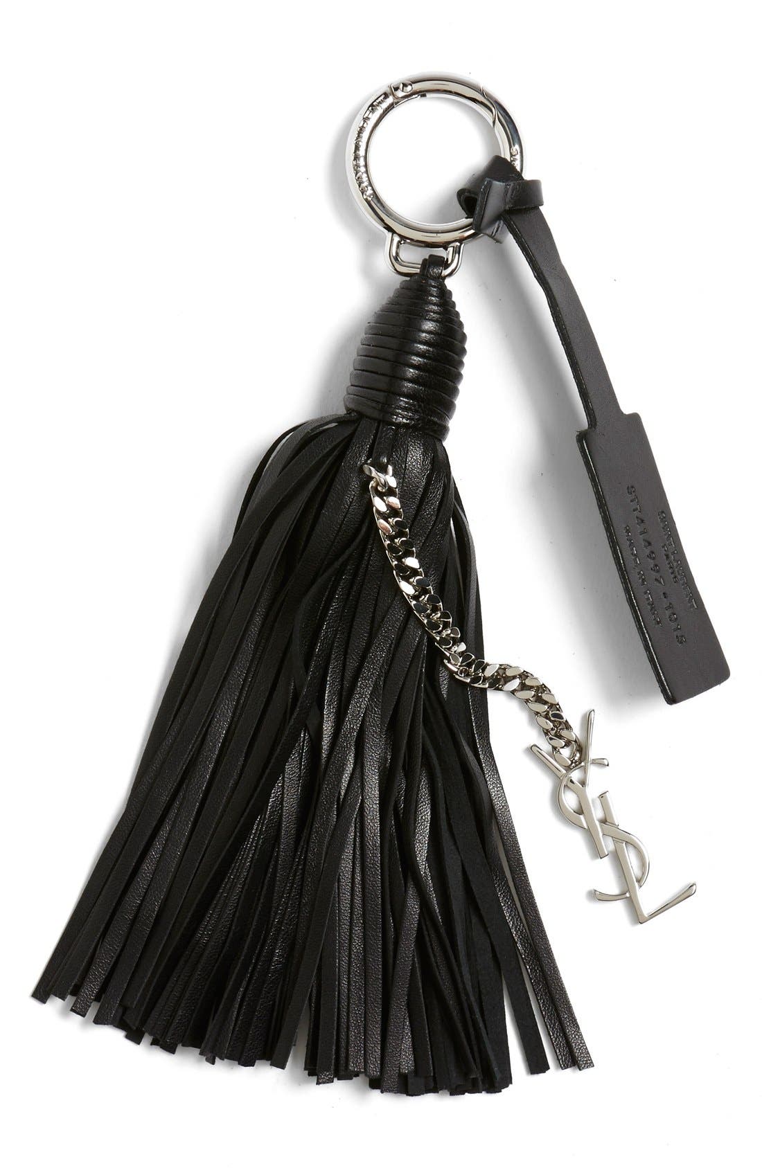 Saint Laurent Leather Tassel Bag Charm Nordstrom