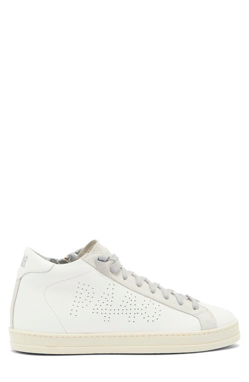 Shop P448 John Mid Top Sneaker In White/bianco