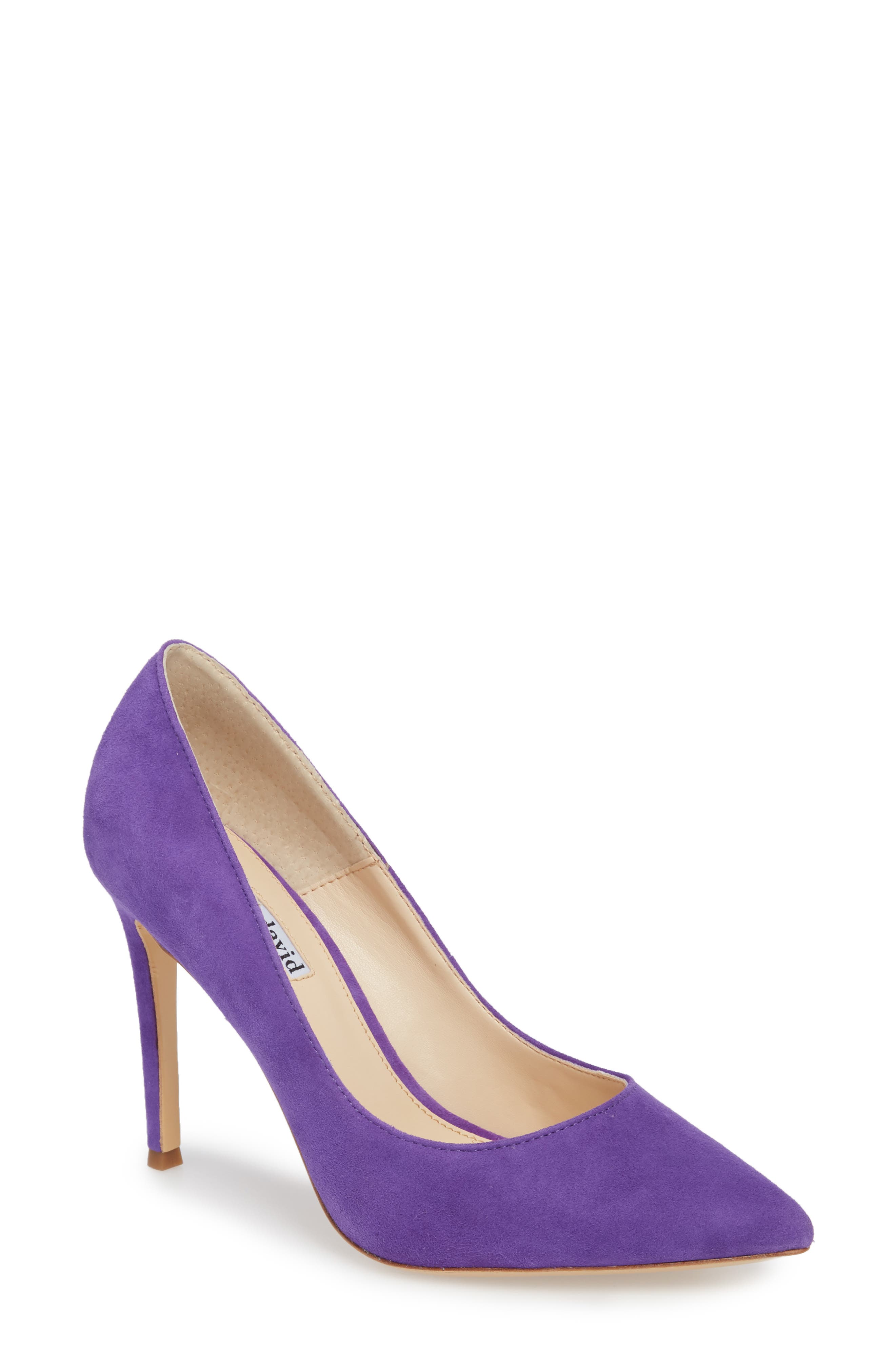 Charles David Calessi Pointy Toe Pump- Purple