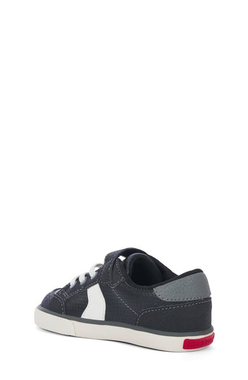 Shop See Kai Run Kids' Connor Sneaker In Black Leather