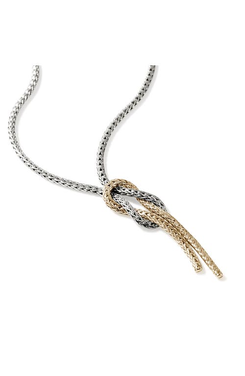 John Hardy Love Knot Y Necklace, 1.8mm In Silver