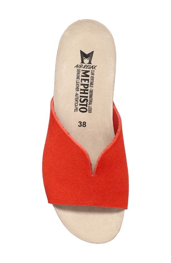 Shop Mephisto Lisane Slide Sandal In Coral