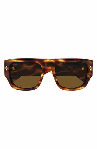 Gucci 52mm top rectangle sunglasses