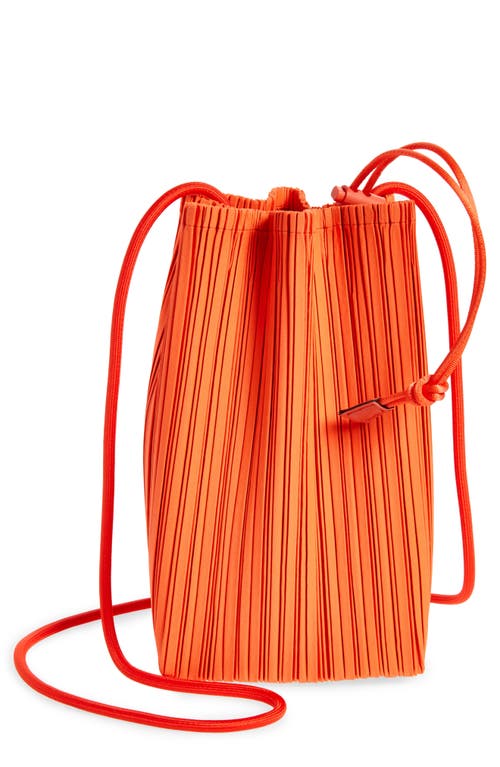 Bloom Pleated Clutch in Habanero