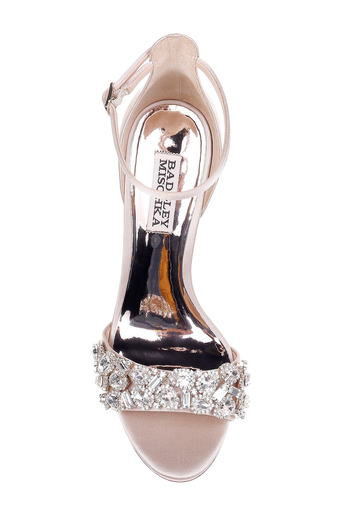 badgley mischka laraine embellished ankle strap sandal