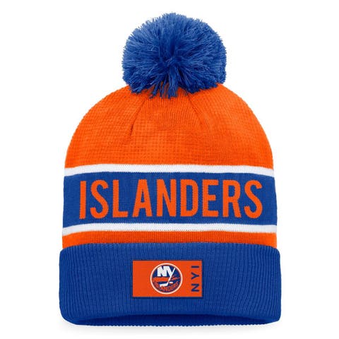 New York Islanders Fanatics Branded 2022 Hockey Fights Cancer Authentic Pro  Cuffed Knit Hat with Pom - White/Purple