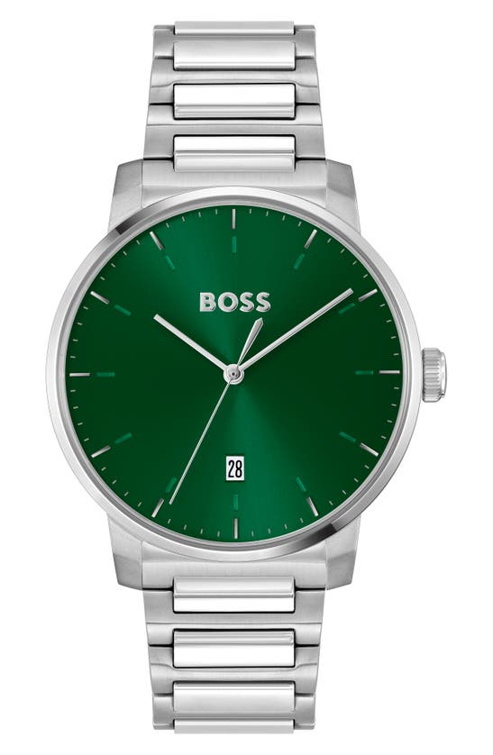 Shop Hugo Boss Dean Bracelet Watch, 41mm In Green