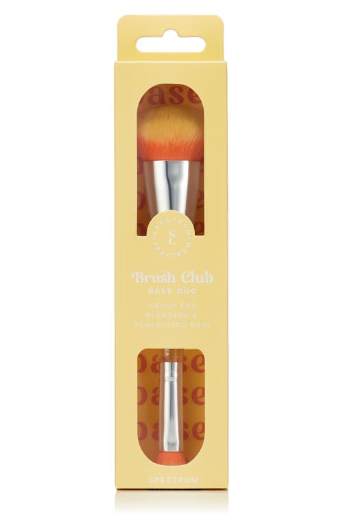 Spectrum Brush Club Base Brush Duo Makeup Brush In Yellow