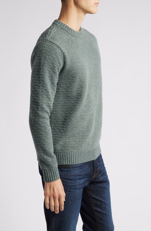 Shop Schott Nyc Wool Blend Zigzag Stitch Sweater In Sage