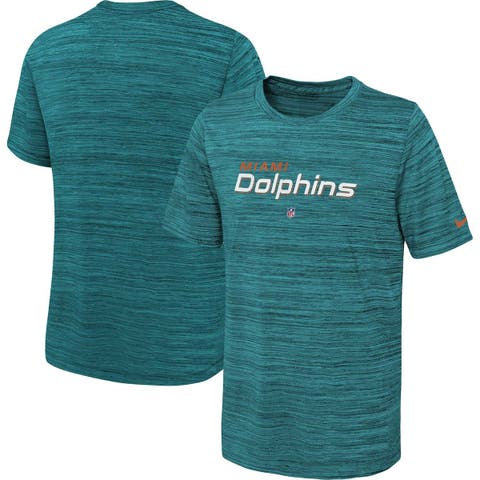 Mens Nike Aqua Miami Dolphins sideline arch jersey performance