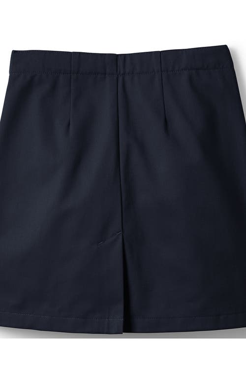 LANDS' END LANDS' END SCHOOL UNIFORM GIRLS SLIM BLEND CHINO SKORT ABOVE KNEE