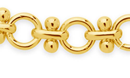 Sterling Forever Nadia Chain Anklet In Gold