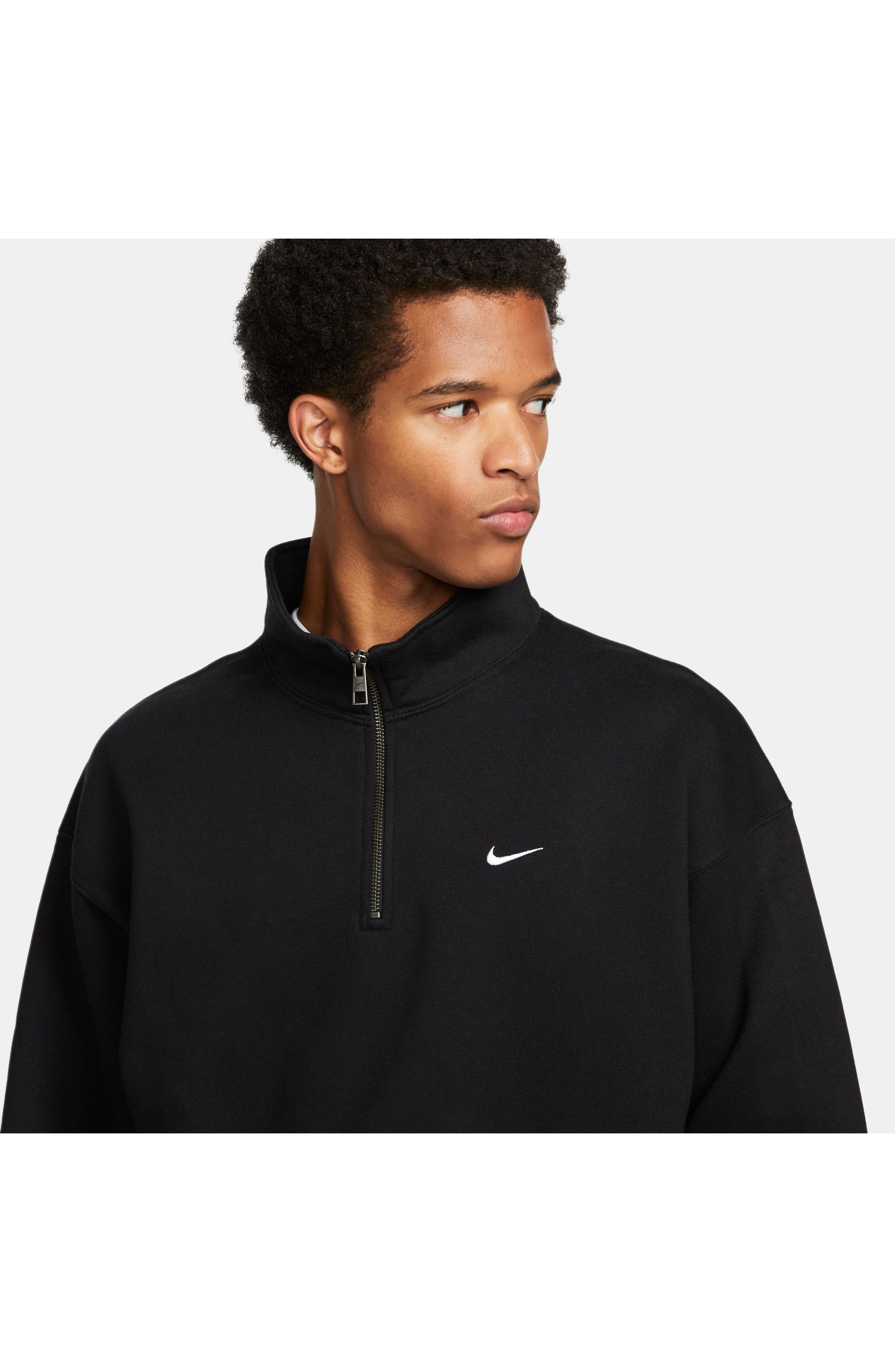 Nike Solo Swoosh Oversize Quarter Zip Sweatshirt Nordstrom