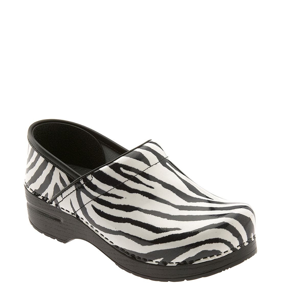 zebra dansko clogs