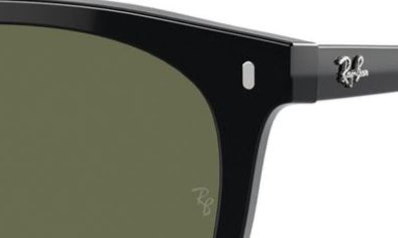Ray Ban 53mm Polarized Square Sunglasses In Black