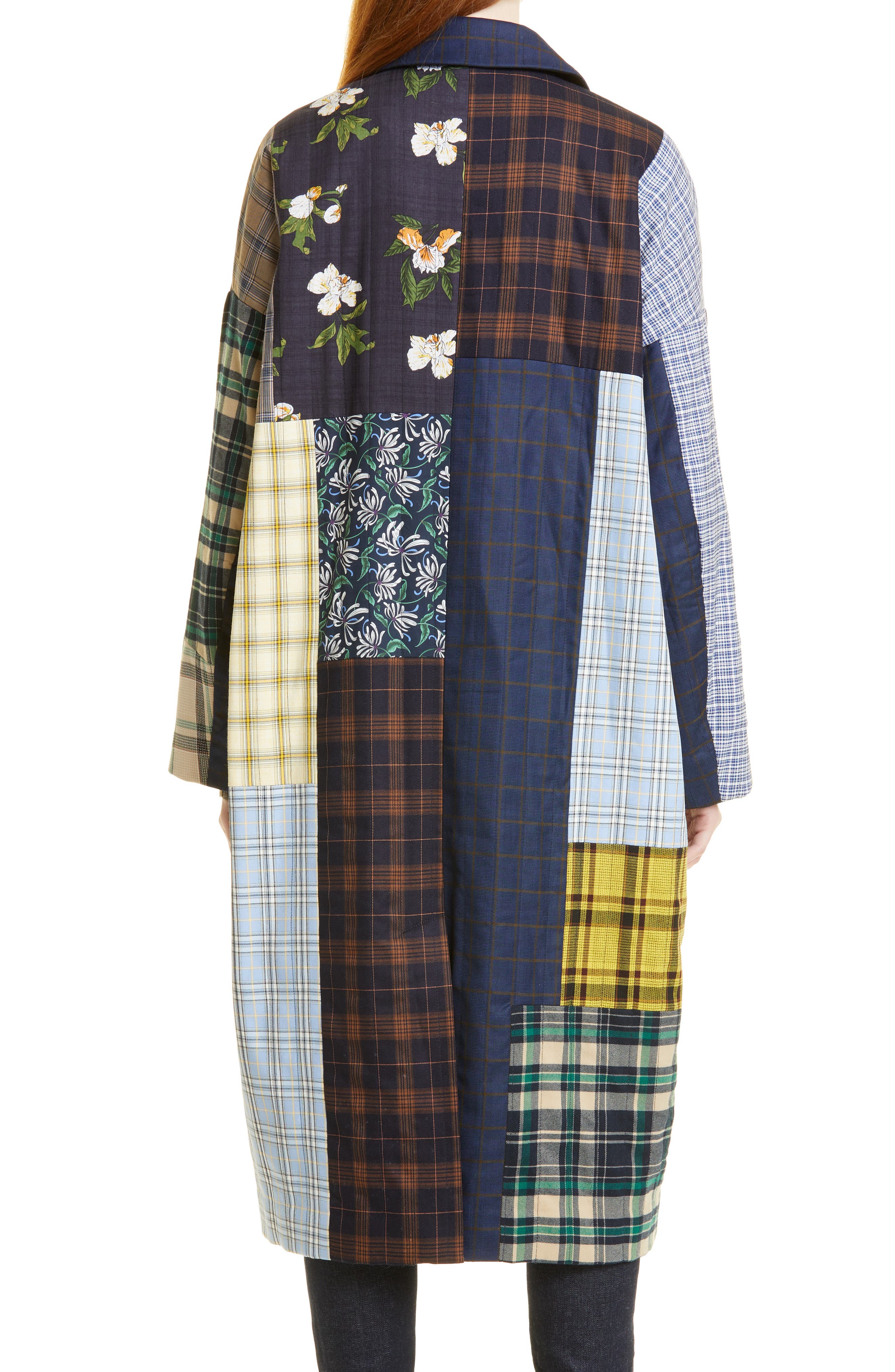 stussy patchwork overcoat