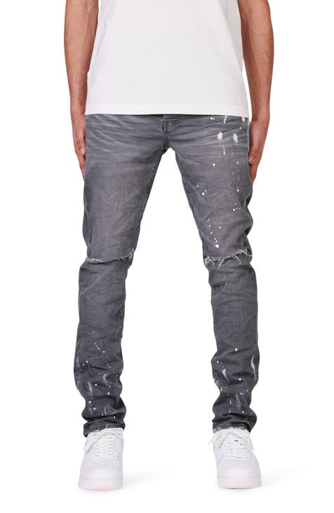 Tommy Jeans all over print monogram print skinny jeans in mid wash