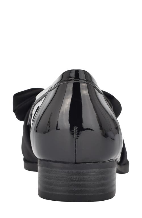 Bandolino Oidnil Bow Loafer In Black Patent Mill
