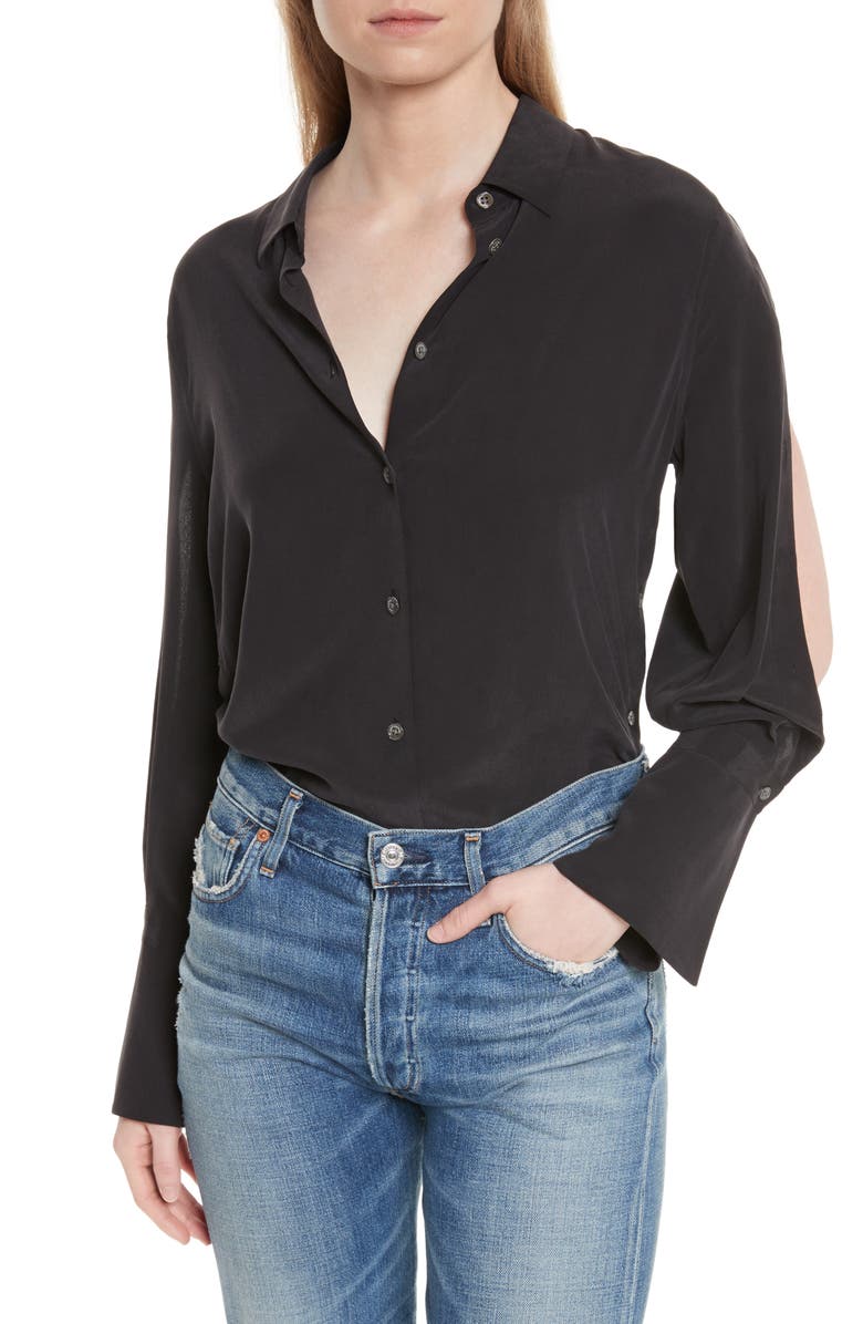 Equipment Rossi Button Detail Silk Shirt | Nordstrom