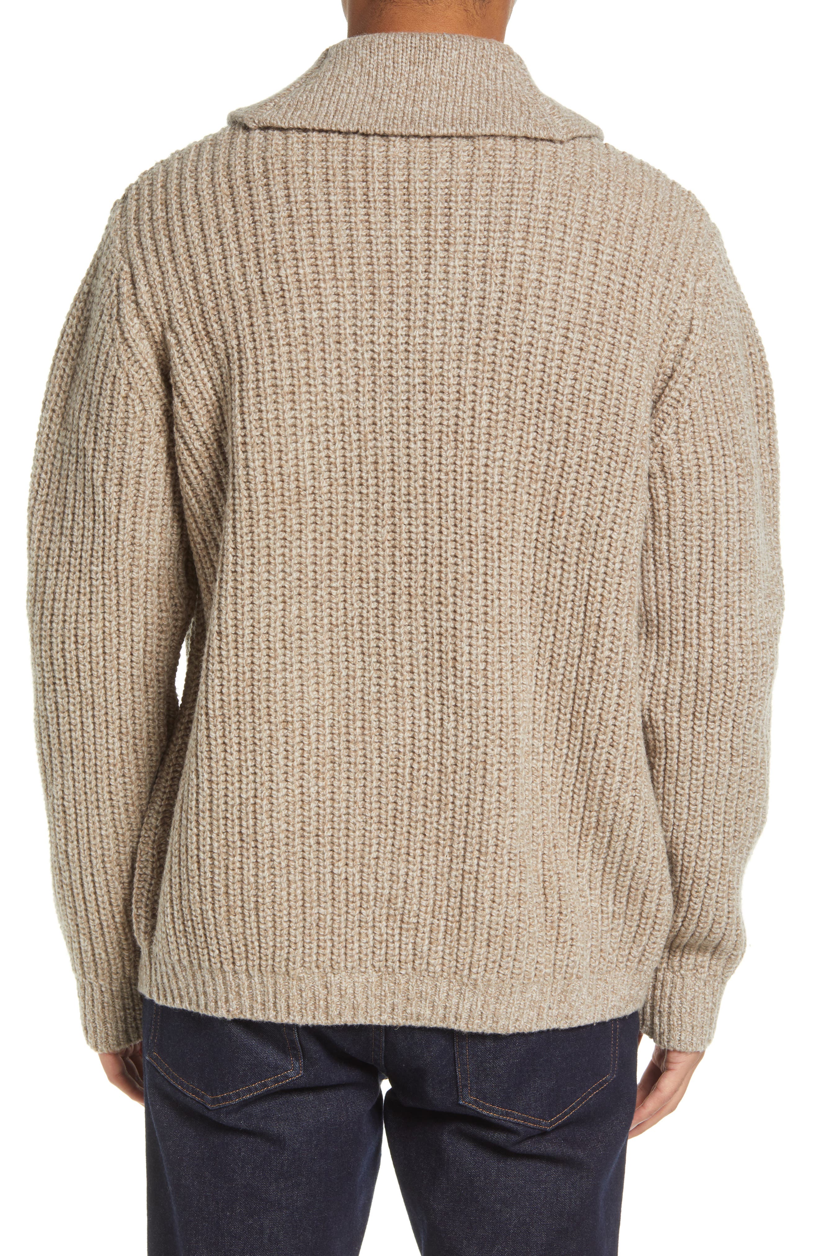 ragg wool cardigan