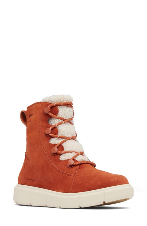 Sorel Explorer Iii Joan Waterproof Boot In Sanguine/natural