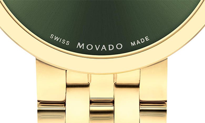 Shop Movado Museum Classic Bracelet Watch, 29.5mm In Green