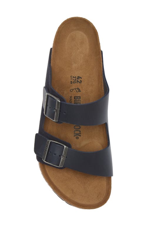 Shop Birkenstock Arizona Slide Sandal In Midnight