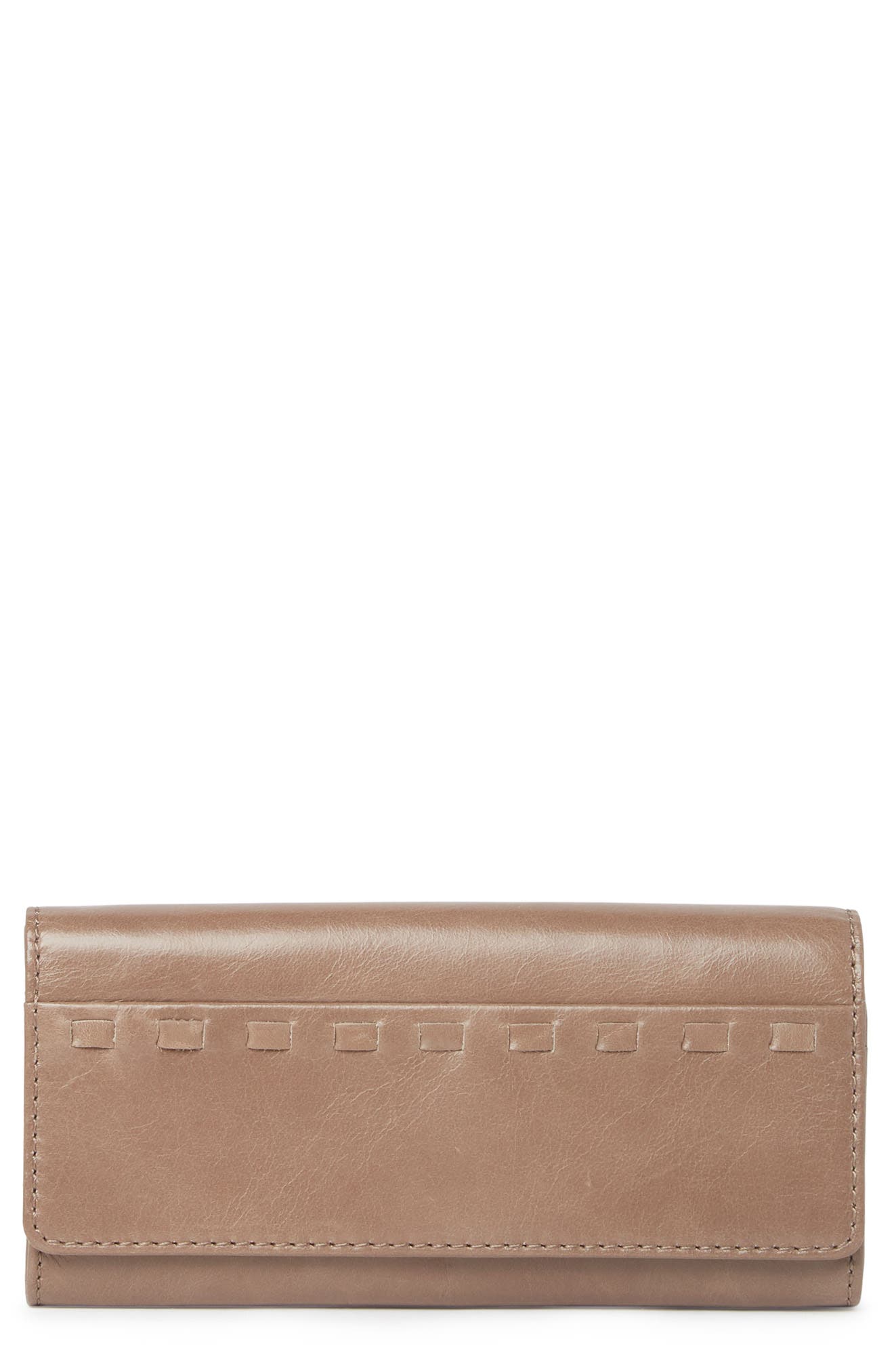 Hobo Rider Leather Wallet In Open Grey10