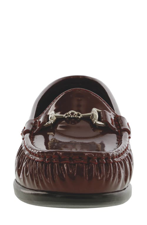 Sas Metro Metallic Loafer In Garnet
