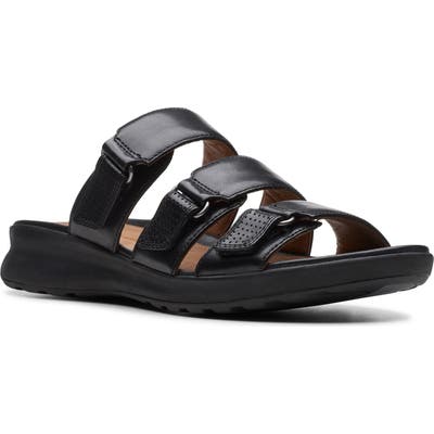 Clarks Unadorn Lane Slide Sandal W - Black