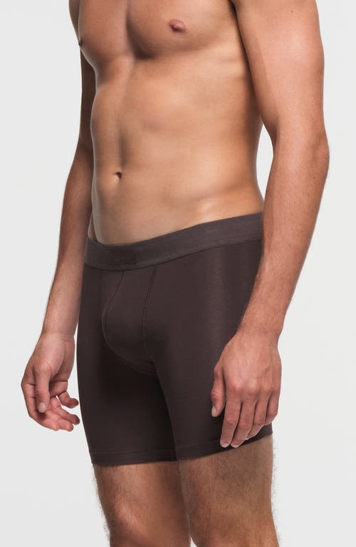 Shop Skims 5-inch Cotton & Modal Blend Boxer Briefs In Phoenix