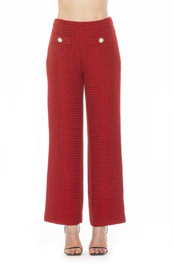 Alexia Admor Jaden Pants In Red