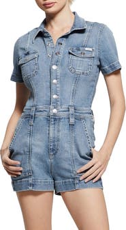 Guess top denim romper