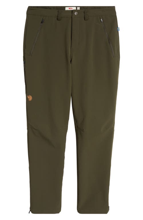 Shop Fjall Raven Fjällräven Abisko Winter Stretch Pants In Deep Forest